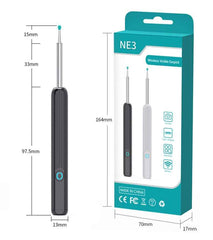 Ear Endoscope Camera, 1080P HD WiFi, Earwax Removal Tool Kit with 6 LED Lights, iOS & Android Compatible, 5 Silicone Tips( كاميرا منظار الأذن)