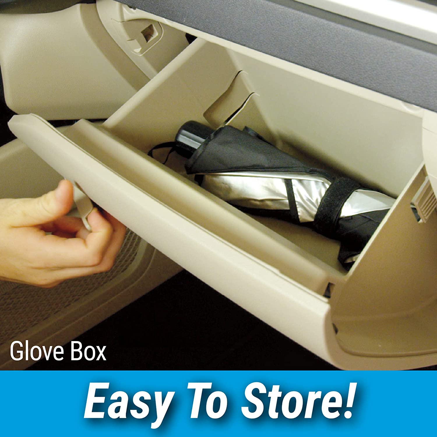 Car Windshield Sun Shade    (واقي شمس الزجاج الأمامي للسيارة)