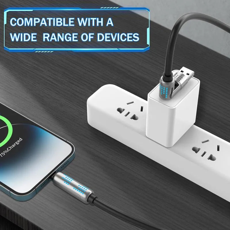 240w 4-in-1 Usb-c Cable - Pd 5a Fast Charging And Synchroniz (كابل USB-C 4 في 1 بقوة 240 واط - شحن سريع PD 5A ومزامنة)