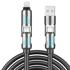 240w 4-in-1 Usb-c Cable - Pd 5a Fast Charging And Synchroniz (كابل USB-C 4 في 1 بقوة 240 واط - شحن سريع PD 5A ومزامنة)